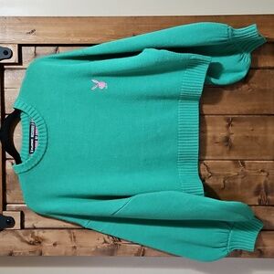 Playboy x Missguided Green Pink Cropped Oversize Sweater Size 6